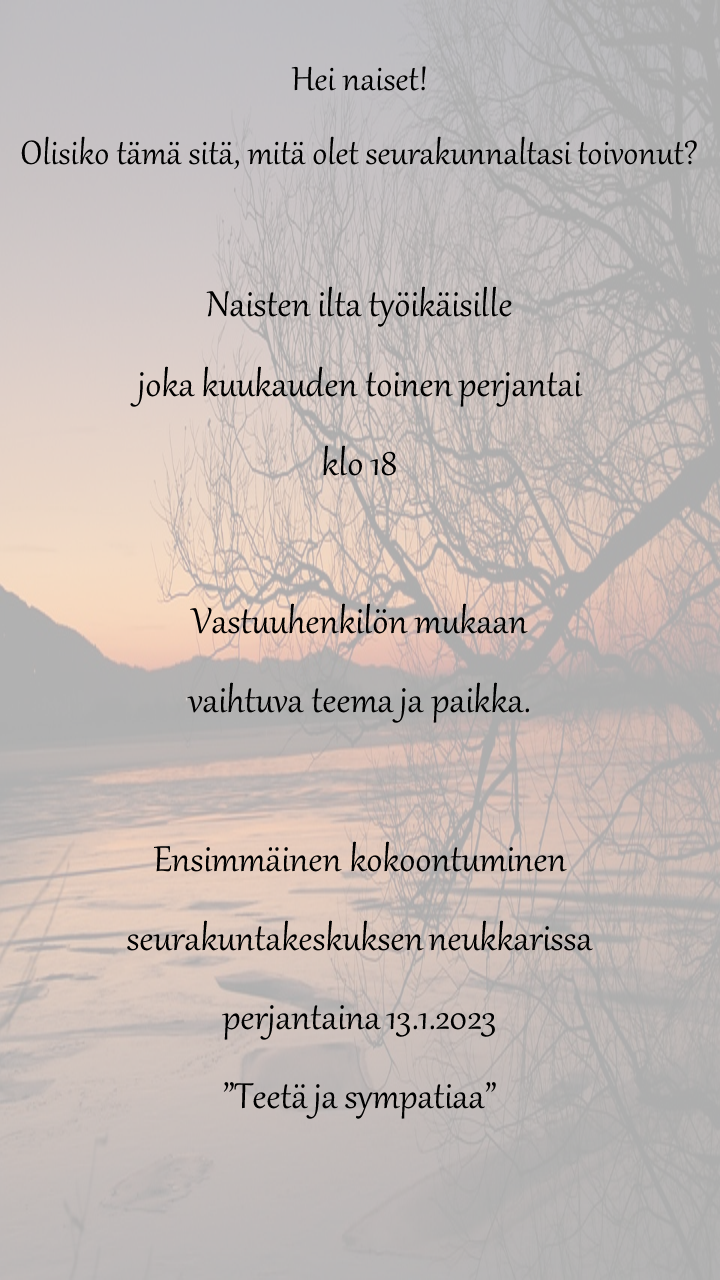 naisten illan mainos